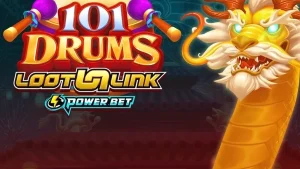 Tampilan antarmuka game slot 101 Drums pada layar ponsel pintar