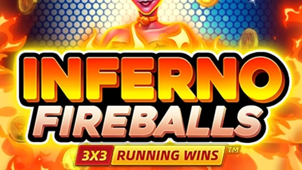 Tampilan visual slot Inferno Fireballs dengan tema api yang intens