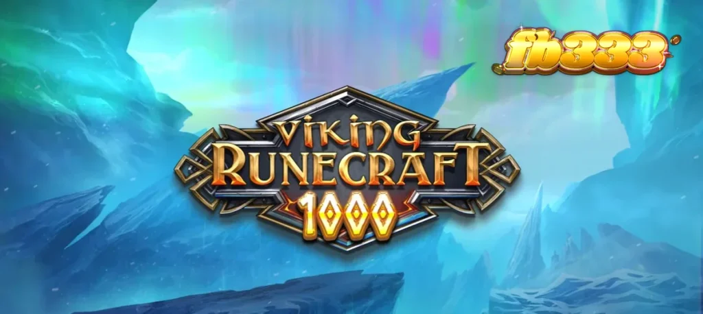 Tampilan visual grid slot Viking Runecraft 1000 dengan elemen mitologi Nordik