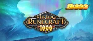 Tampilan visual grid slot Viking Runecraft 1000 dengan elemen mitologi Nordik