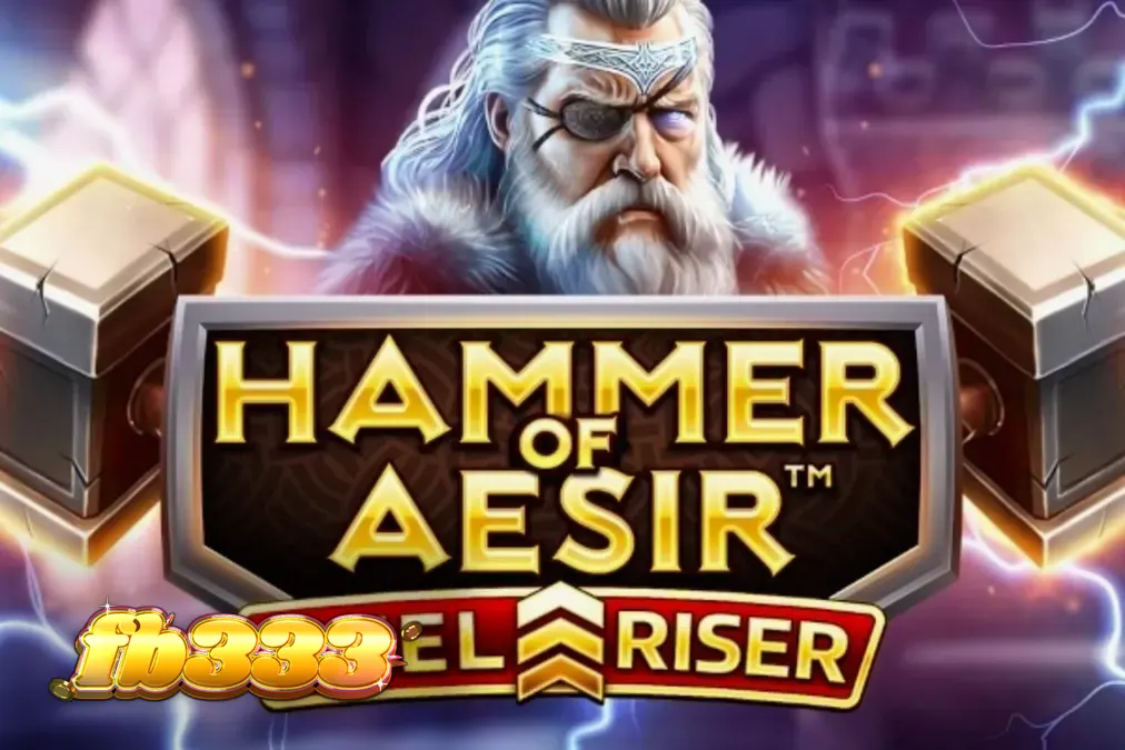 Tampilan visual slot Hammer of Aesir dengan tema mitologi Nordik
